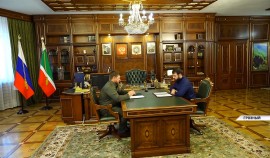 Рамзан Кадыров встретился с министром ЧР по физической культуре, спорту и молодёжной политике