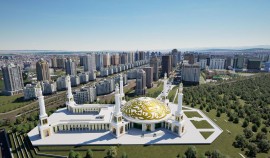 В Грозном строят мечеть с самым большим куполом в СНГ