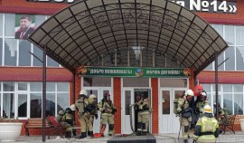 Спасатели провели учебную тренировку в Грозном