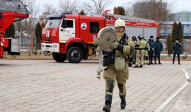 В гимназии города Грозный прошло пожарно-тактическое учение