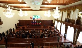 Рамзан Кадыров принял участие в собрании посвящённом Дню Конституции ЧР