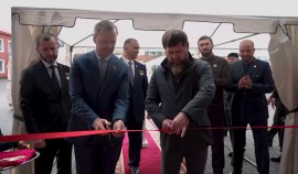 Рамзан Кадыров принял участие в открытии школы №1 им. А.-Х. Кадырова в Шали