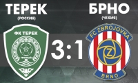«Терек» одержал волевую победу над «Брно»