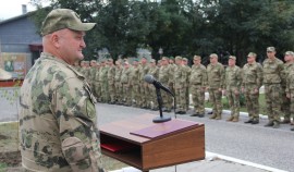Военнослужащие ОГВ(с) отметили 10-ю годовщину образования сил специального назначения Росгвардии