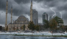 В Чеченской Республике продолжает действовать штормовое предупреждение