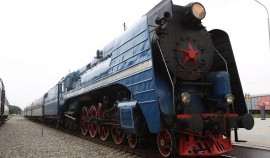 В Гудермес из Кисловодска прибыл первый туристический поезд на паровозной тяге