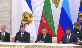 Президент РФ подписал договор о вступлении новых территорий в состав России