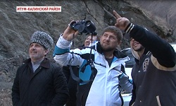 Экскурсия Р.Кадырова по горам Республики