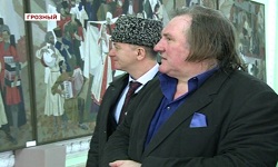 Ж. Депардье осмотрел достопримечательности Грозного
