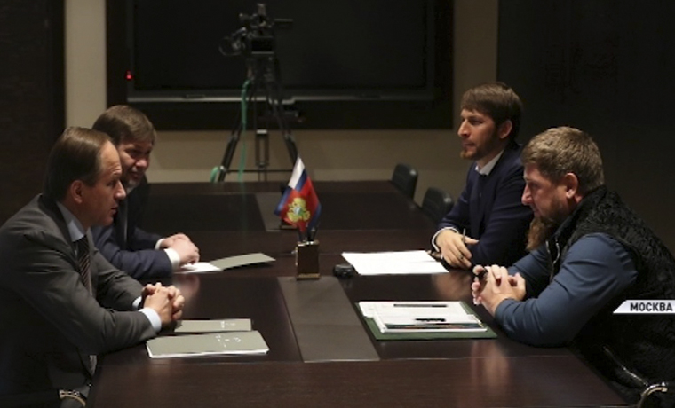 Рамзан Кадыров встретился со Львом Кузнецовым и его первым заместителем Одесом Байсултановым