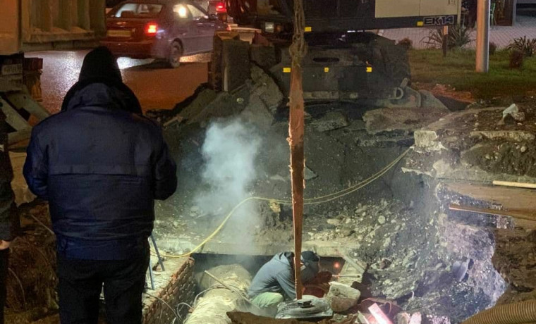 Прорыв водопроводной трубы устранили благодаря содействию ЦУР Чеченской Республики