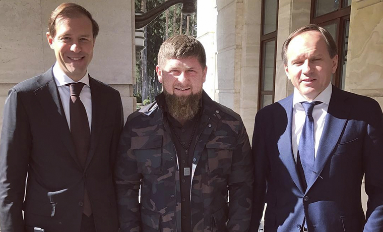 Рамзан Кадыров встретился с Денисом Мантуровым и Львом Кузнецовым