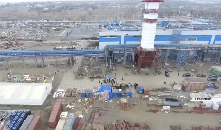 В Чечне продолжается строительство самой крупной топливно-энергетической станции в регионе 