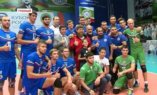 Волейболисты клуба «Грозный» одержали победу над командой «Кристалл» из Воронежа