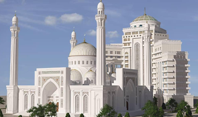 В Грозном  началось строительство крупной мечети