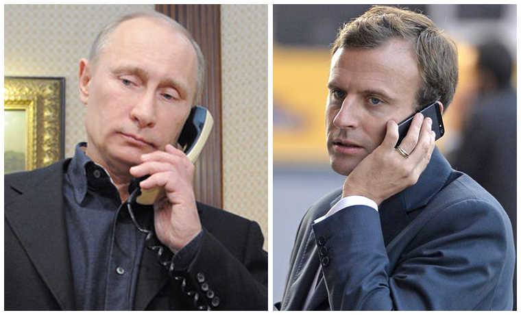 Владимир Путин и Эммануэль Макрон оценили работу &quot;Трианонского диалога&quot; по телефону
