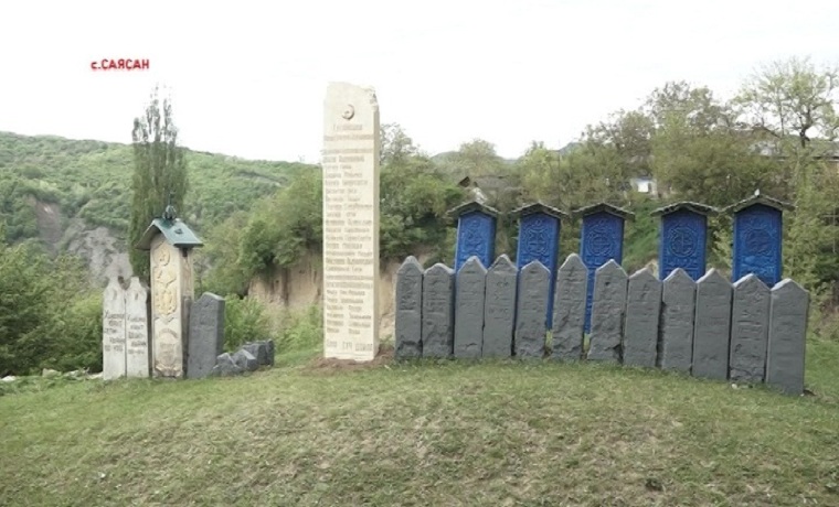 В селении Саясан установили памятник местным ветеранам ВОВ 