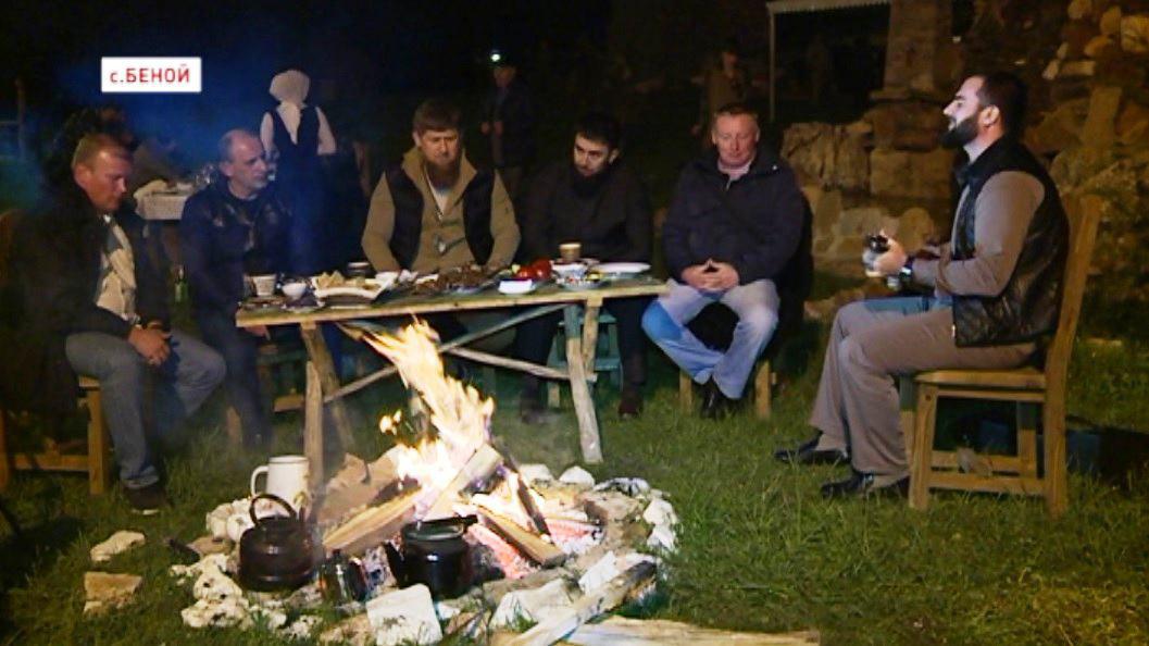 Рамзан Кадыров посетил горное село Беной Ножай-Юртовского района
