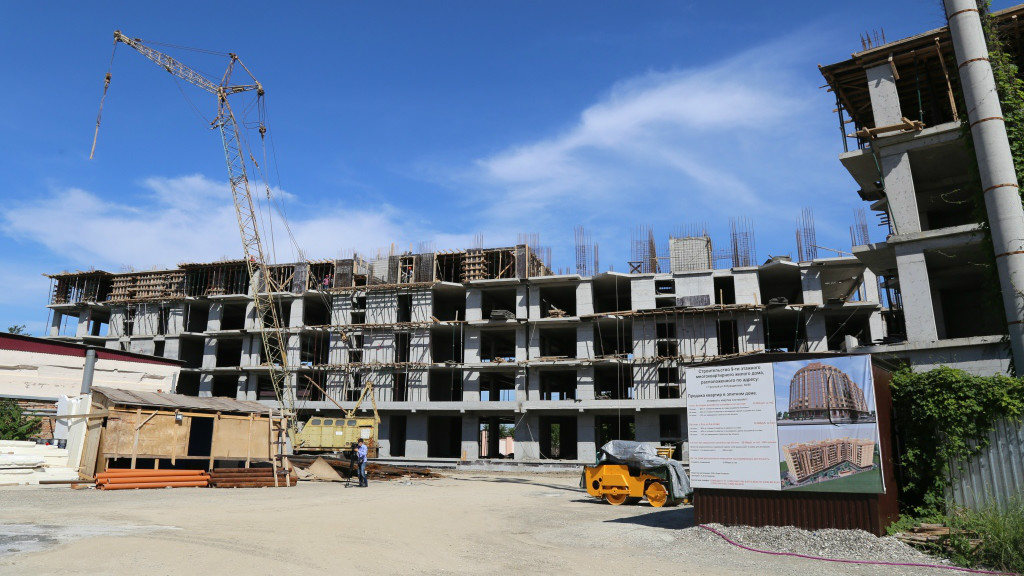 Темпы строительства многоквартирных домов в Грозном сохраняют высокий уровень