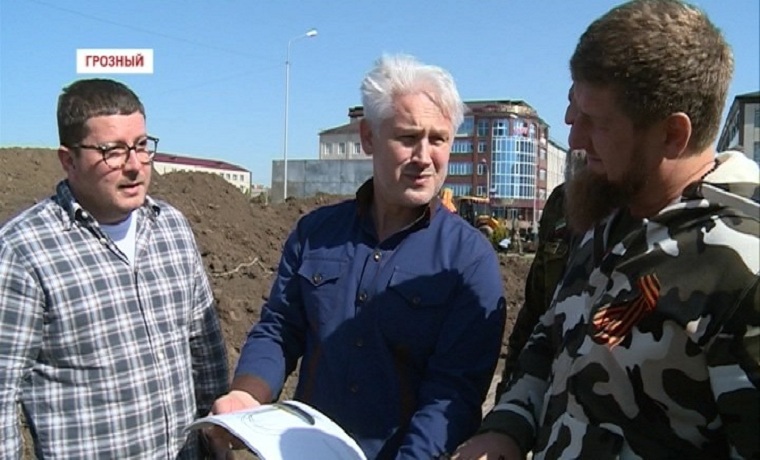 Рамзан Кадыров побывал на строительной площадке будущего уникального парка в Грозном