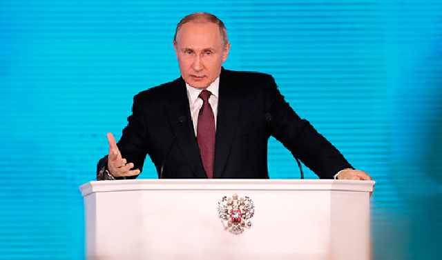 Началась трансляция Послания Владимира Путина Федеральному собранию