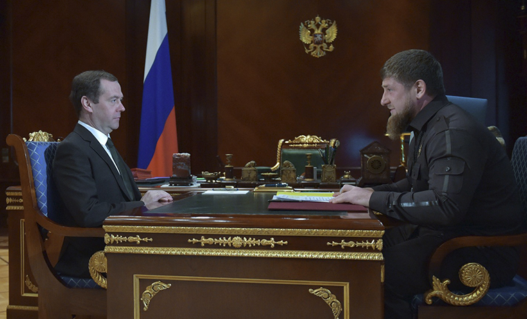 Председатель Правительства России встретился с Главой Чечни  Рамзаном Кадыровым