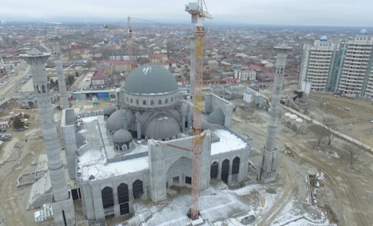 Строительство центральной мечети Шали имени Главы ЧР Рамзана Кадырова вступило в завершающую стадию