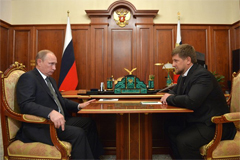 В. Путин поблагодарил Р. Кадырова и сотрудников правоохранительных органов за успешное проведение спец операции