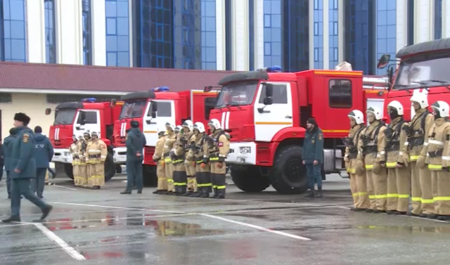 Пожарные части в горных районах Чечни пополнились специальной техникой