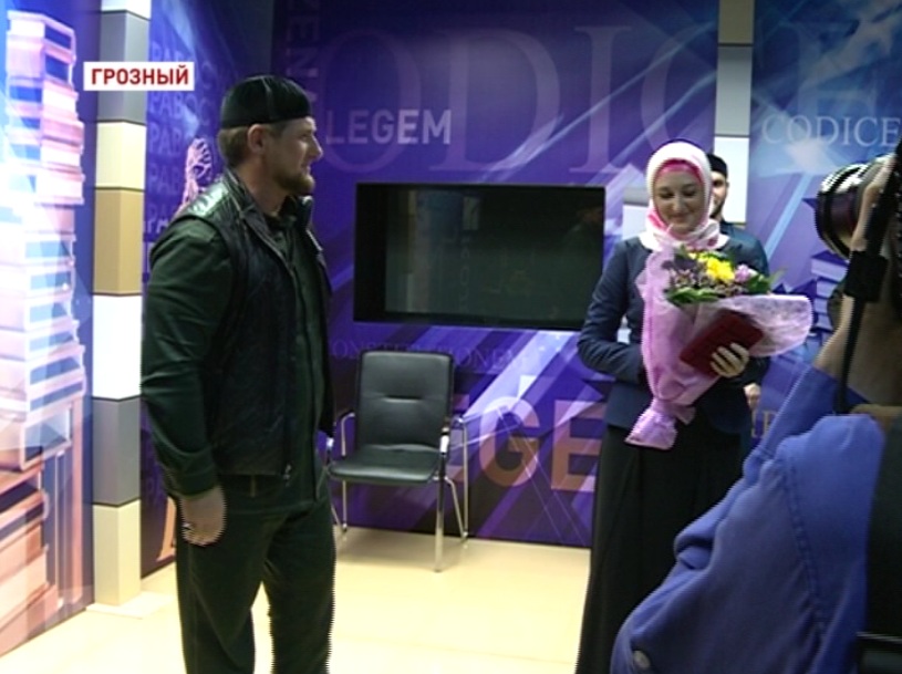 Рамзан Кадыров посетил телеканал «Грозный» по случаю Всемирного дня телевидения