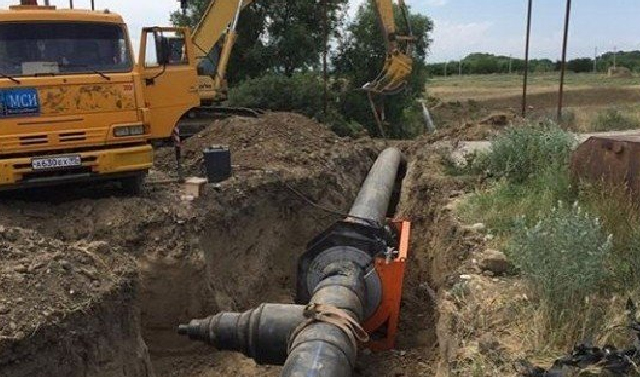 В Гудермесском районе строится магистральный водопровод