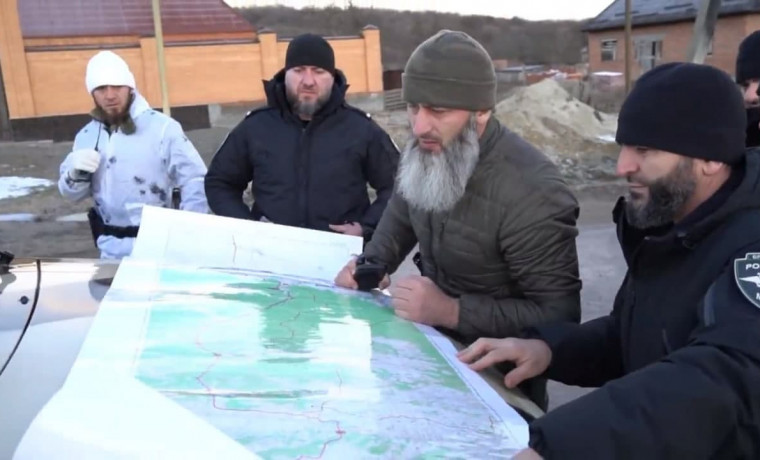 Полк им. А.-Х. Кадырова провел учения на пограничной территории в Галанчожском районе