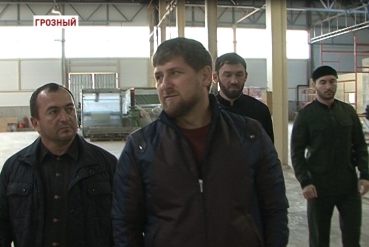 Р. Кадыров посетил строящийся кирпичный завод