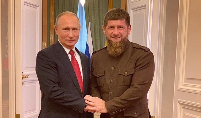 Рамзан Кадыров поздравил Владимира Путина с наступающим Новым годом