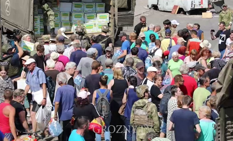 Около 1000 семей в Лисичанске получили финансовую помощь от РОФ им. А. -Х. Кадырова