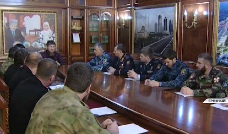 Рамзан Кадыров провел совещание с руководящим составом МВД по ЧР и Управления ФСВНГ РФ по ЧР