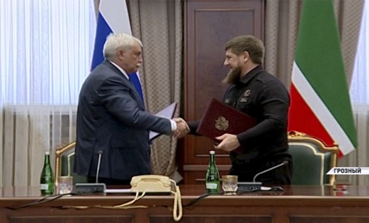 Рамзан Кадыров и Георгий Полтавченко подписали «Дорожную карту» сотрудничества ЧР и Санкт-Петербурга