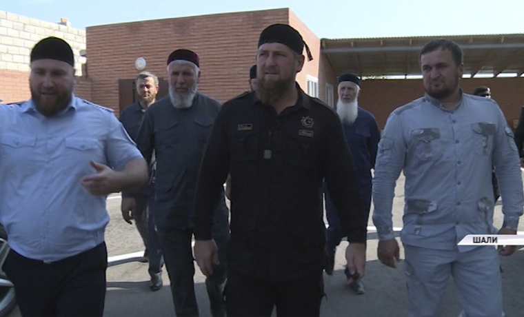 Рамзан Кадыров принял участие в открытии отделения полиции ОМВД РФ по Шалинскому району