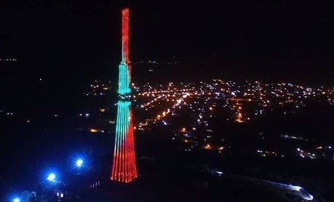 4 ноября на 120 - метровой телебашне в ЧР включат праздничную подсветку