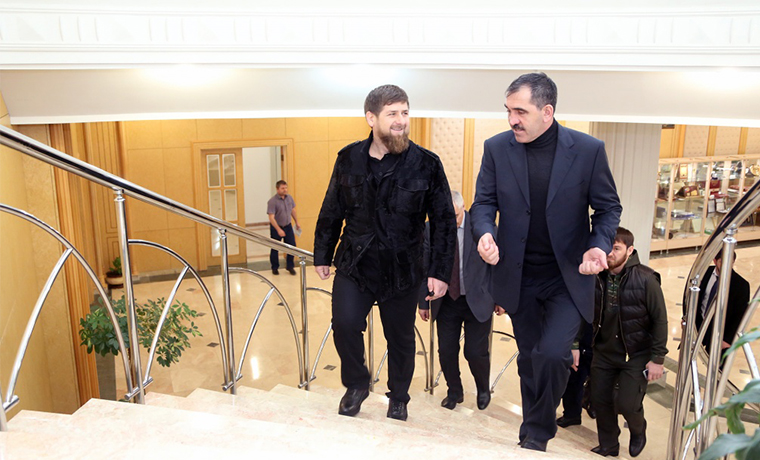 В Магасе состоялась  двусторонняя встреча Кадырова и Евкурова