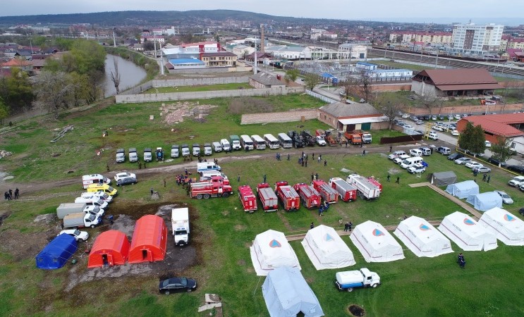 Чеченские спасатели приняли участие во всероссийском командно-штабном учении