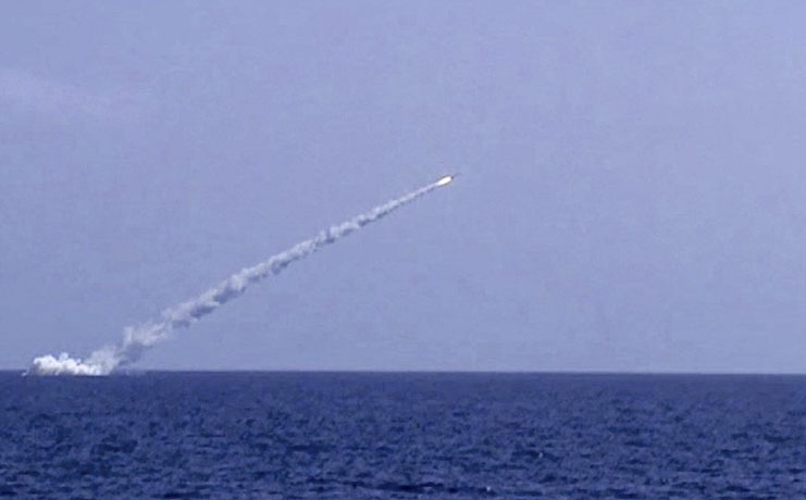 Подлодка ВМФ РФ нанесла мощный удар «Калибрами» по боевикам в Сирии