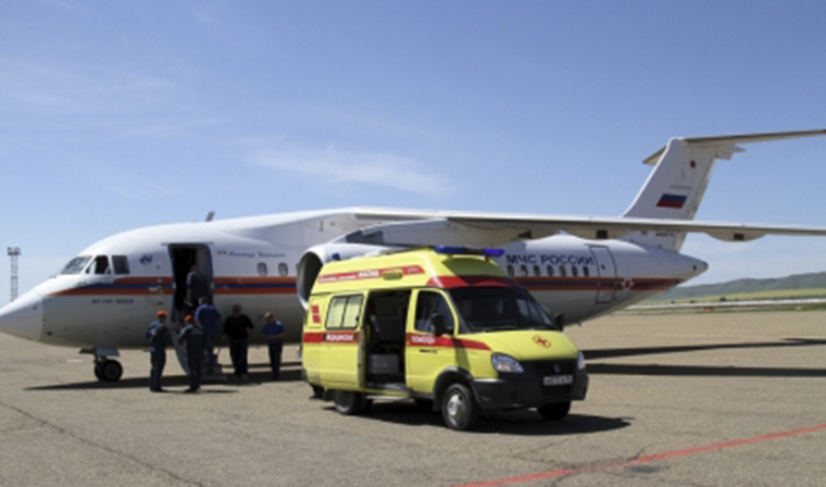 Спецборт МЧС доставляет на лечение ребенка из Чечни в Нижний Новгород