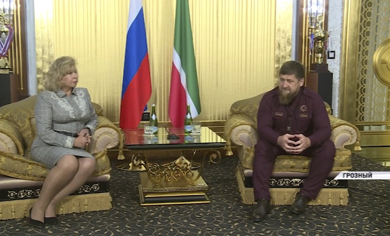 Глава Чеченской Республики встретился с Уполномоченным по правам человека в России 
