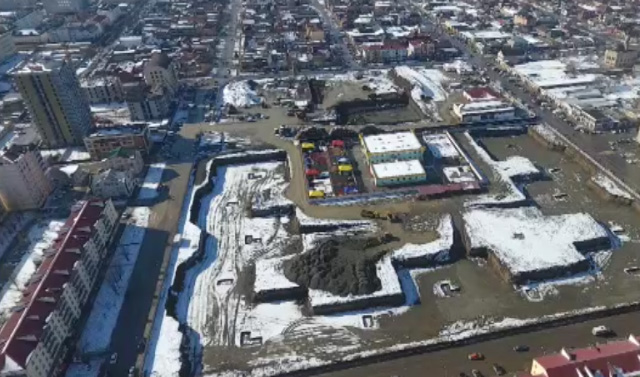 В центре Грозного строят новый микрорайон