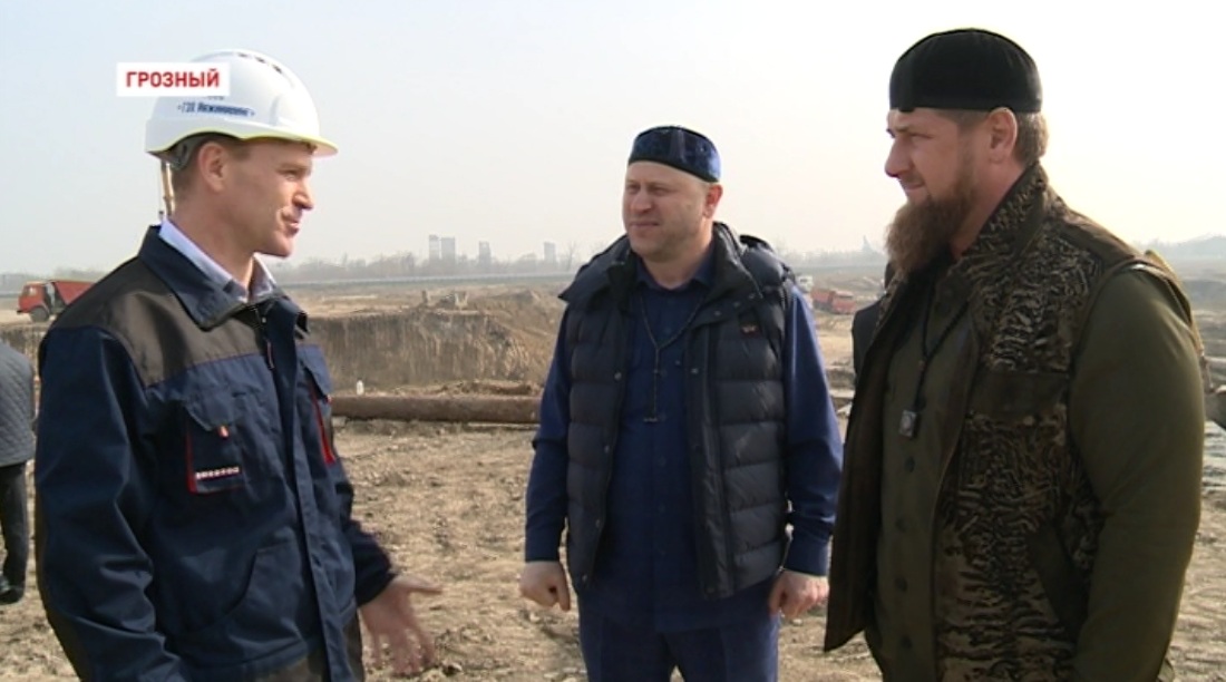 Глава Чечни посетил строительную площадку Грозненской ТЭС 