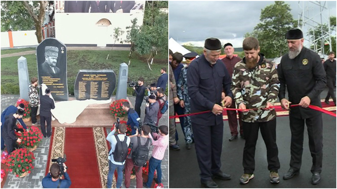 Мемориал в Грозном и новую подстанцию в Гудермесе открыл сегодня Рамзан Кадыров