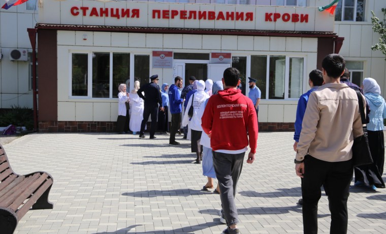 Национальный день донора отметили в Грозном донорской акцией