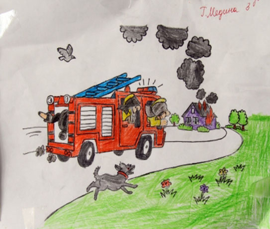 В станице Шелковская подвели итоги детского конкурса «Пожарные – люди героической профессии»