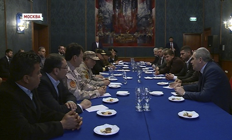 Рамзан Кадыров встретился с политической и военной делегацией Ливии в Москве